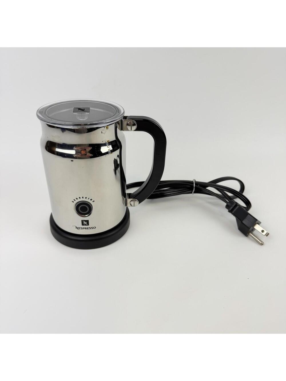 NESPRESSO AEROCCINO 3190 Chrome Milk Warmer Frother Tested Works